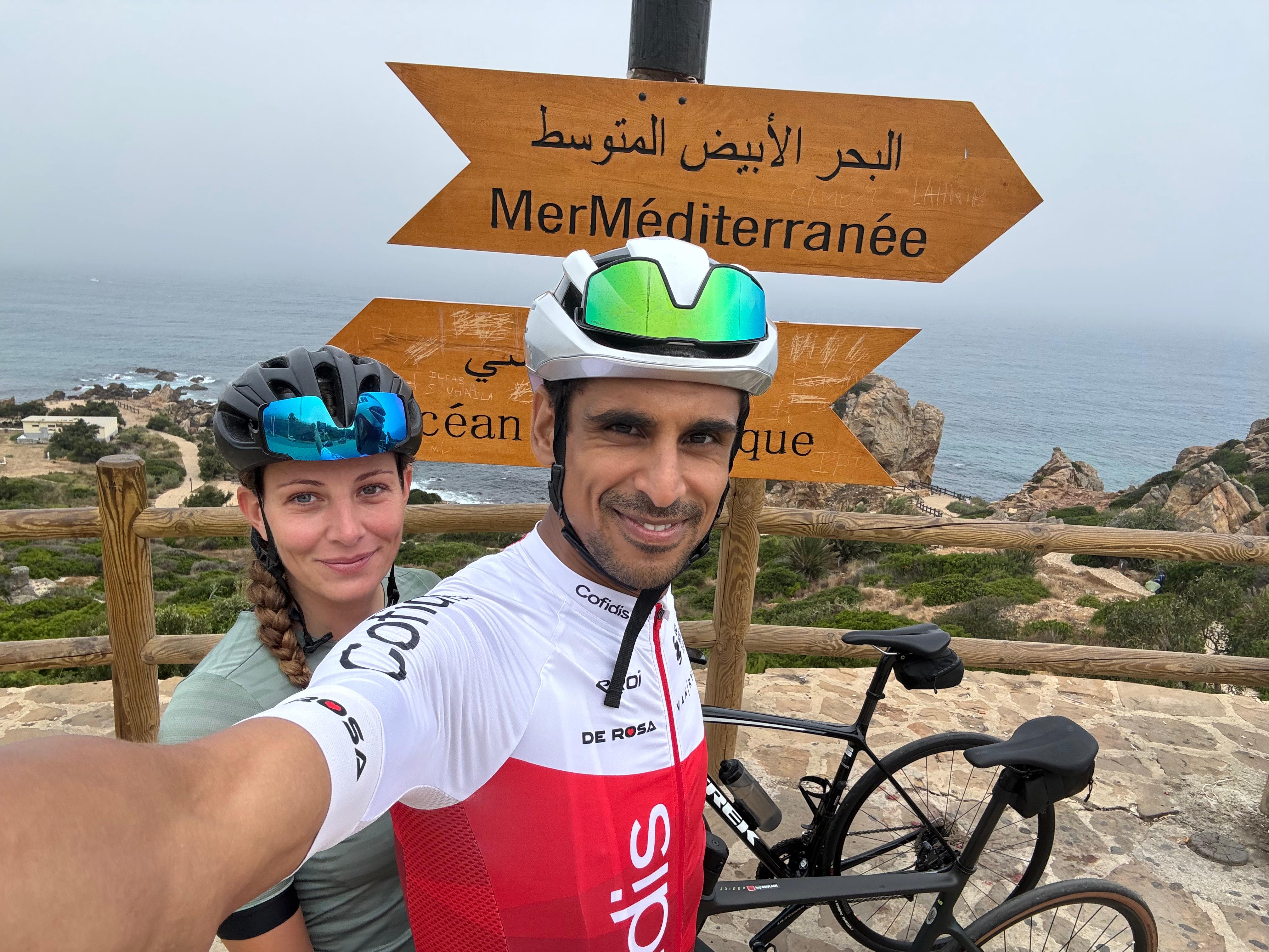 Naji en trail en montagne