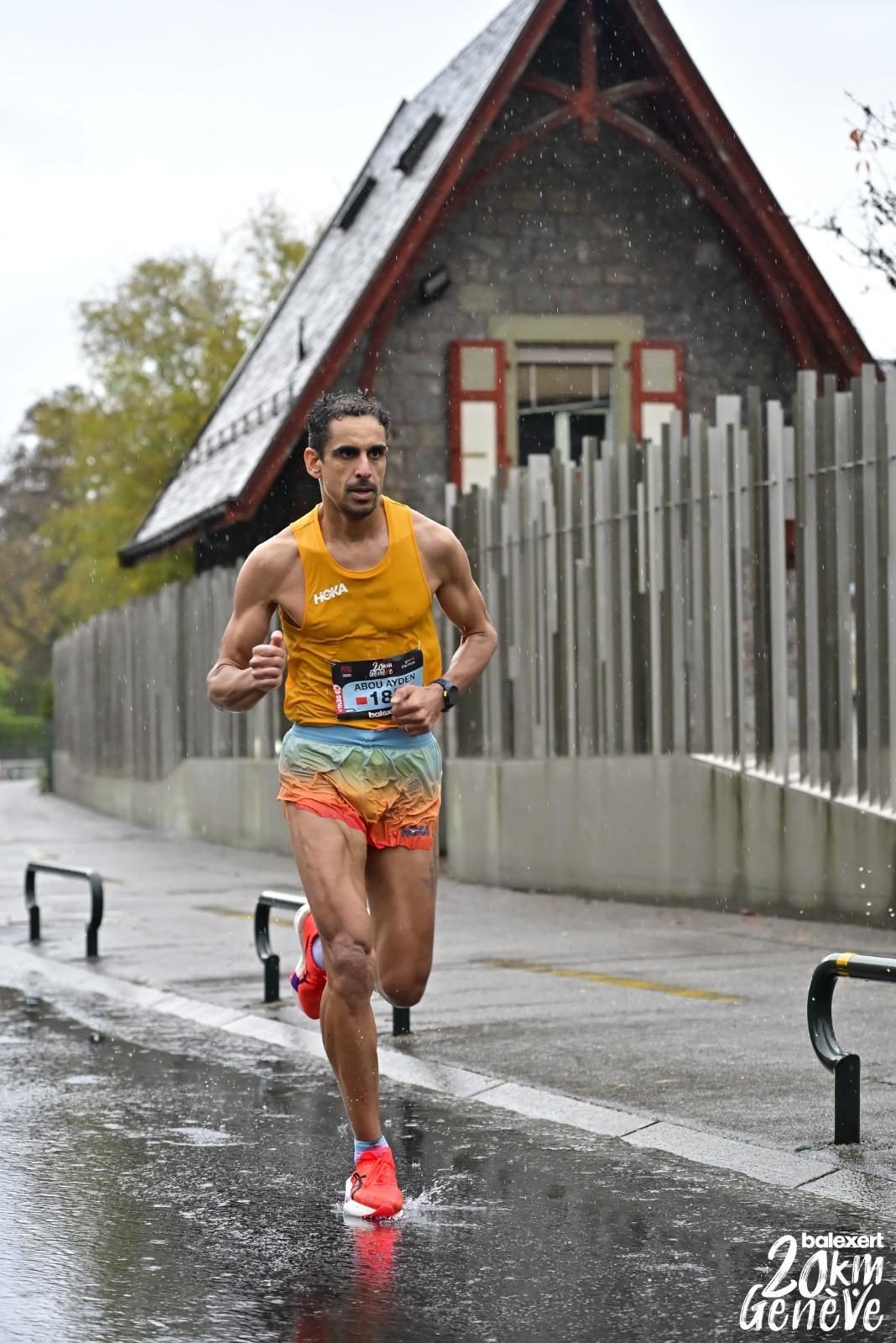 Naji en course sur route